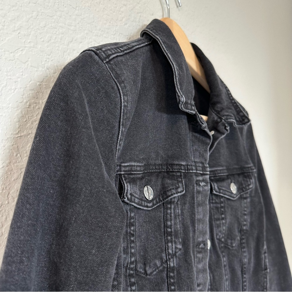 Zara Black Jean Jacket - Picture 6 of 11